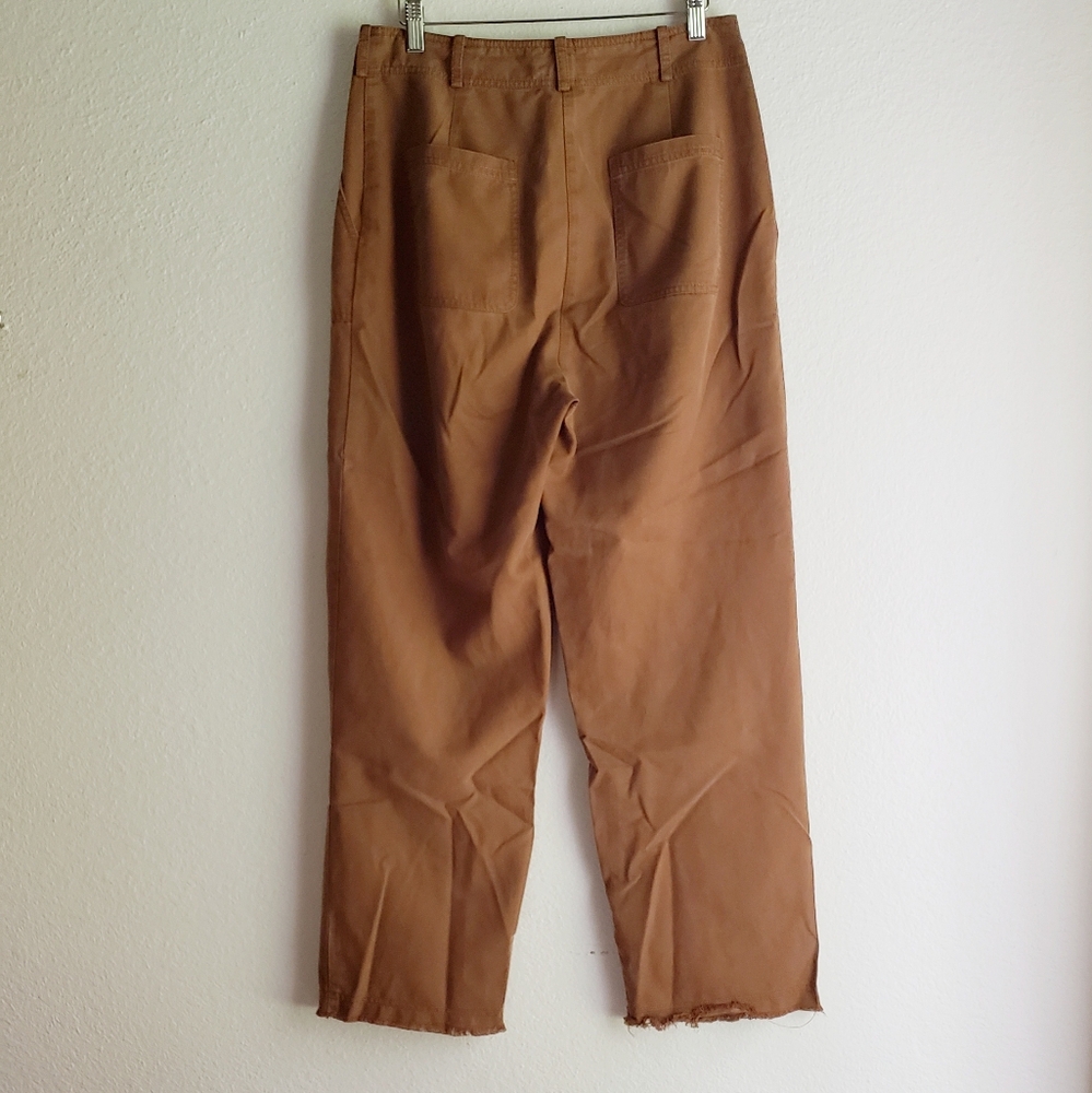 Treasure & Bond Wide Leg Cotton Blend Lightweight Pants Size 10 - Picture 2 of 9